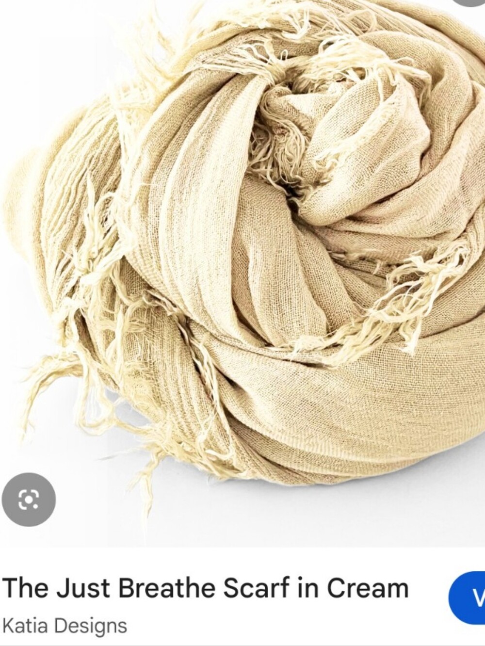 Katia Designs Scarf Just Breathe Cream - Picture 2 of 5